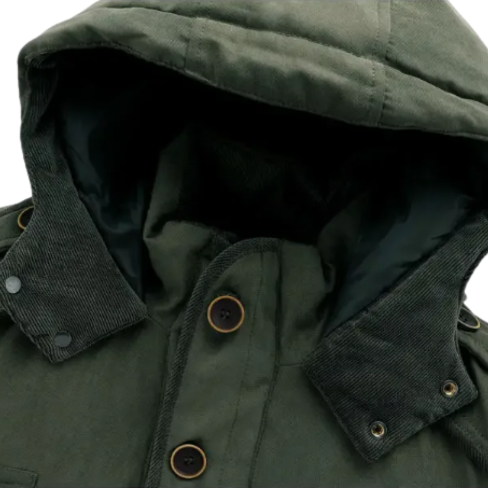 Elegante chaqueta acolchada para exteriores