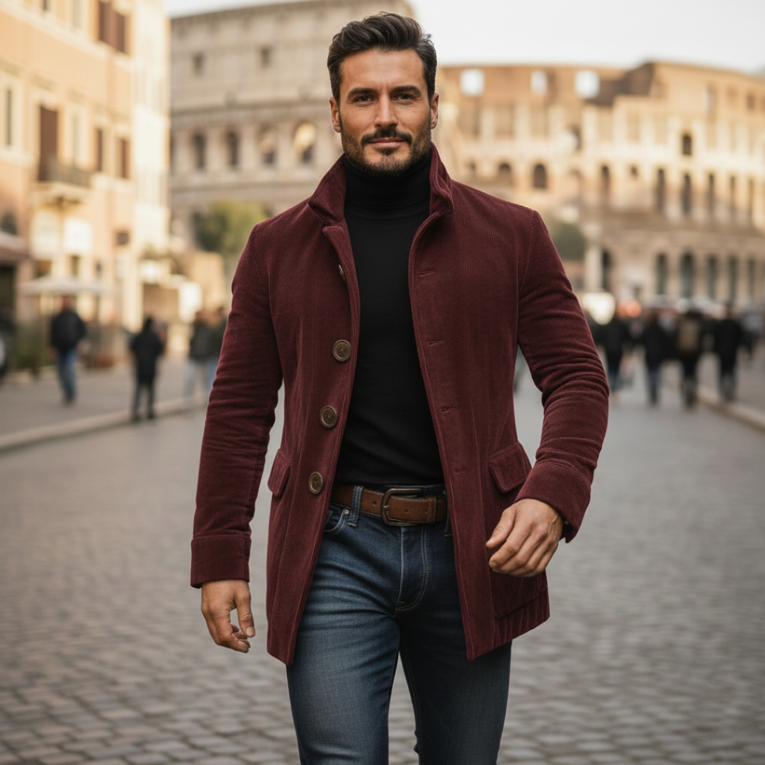 Elegante chaqueta de pana