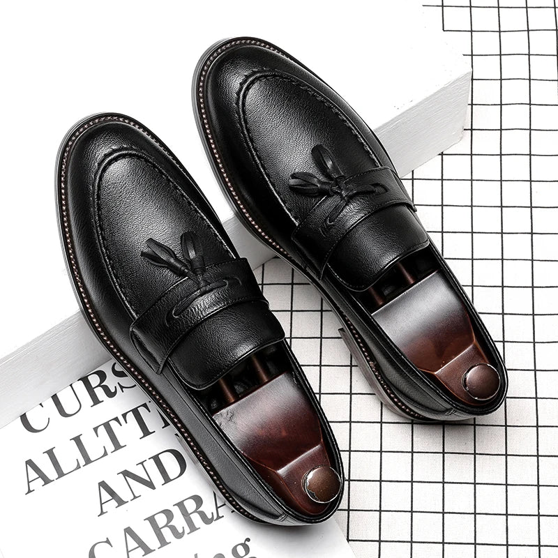 Mocasines Oxford de cuero elegantes