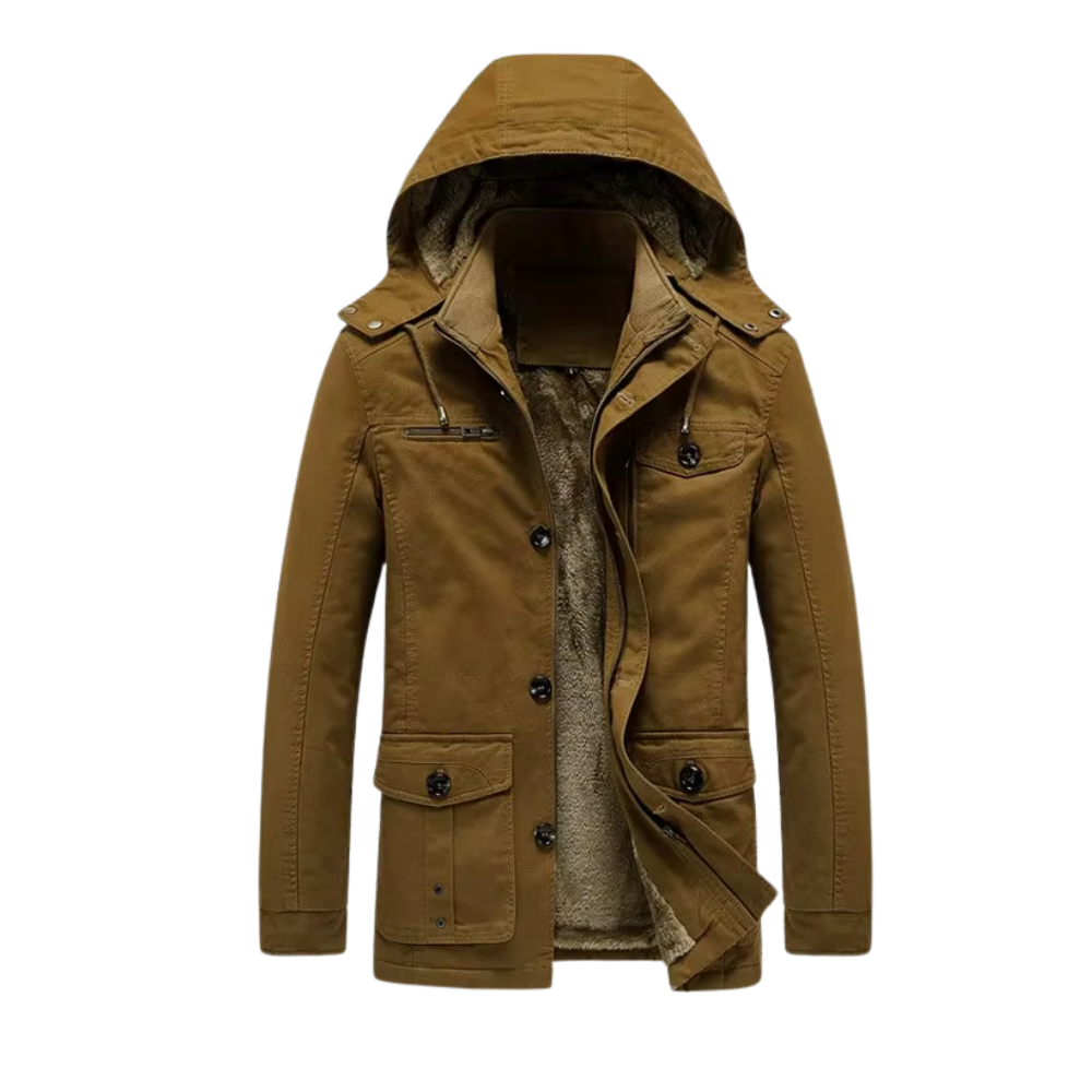 Elegante chaqueta de invierno acolchada Premium