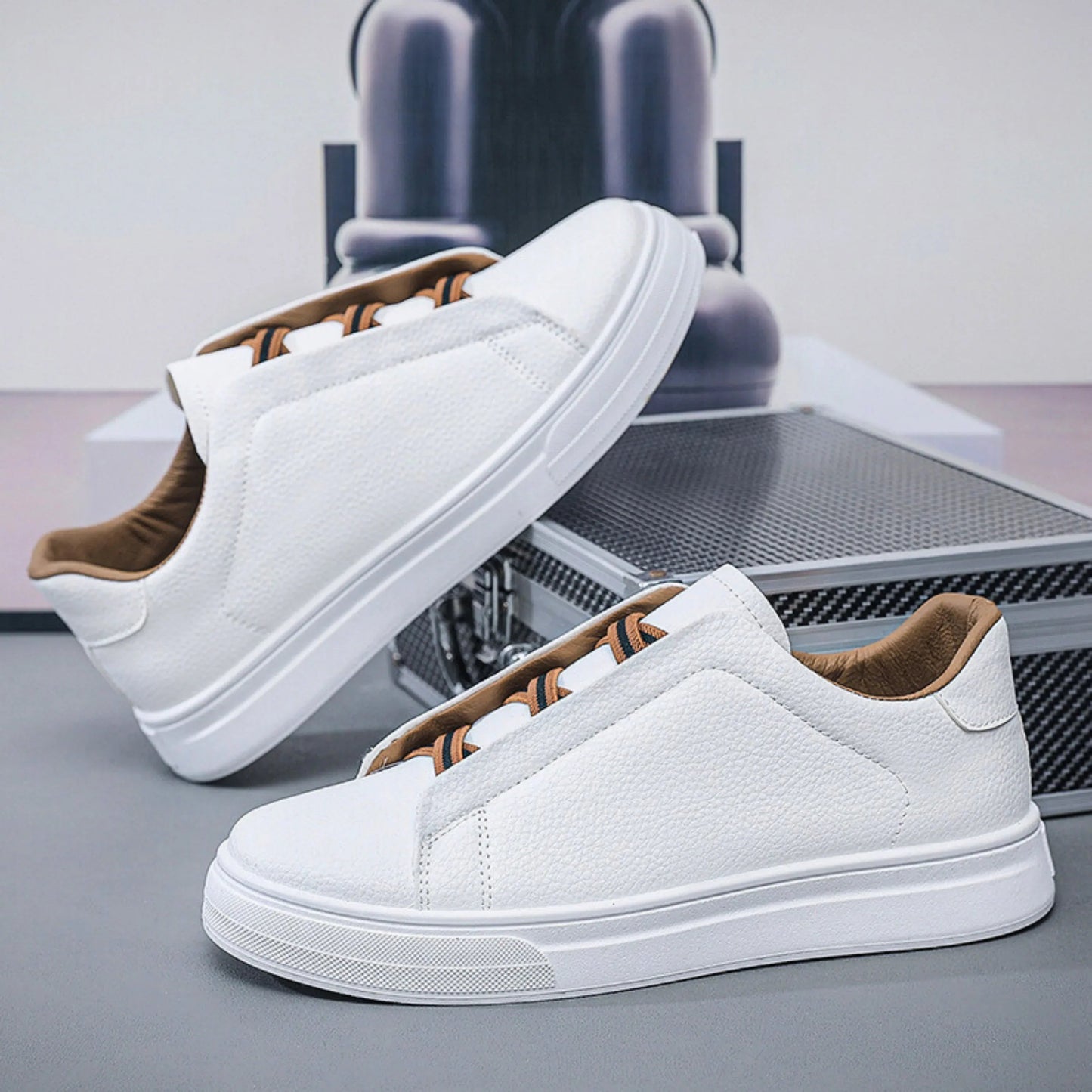 Elegantes zapatos de piel