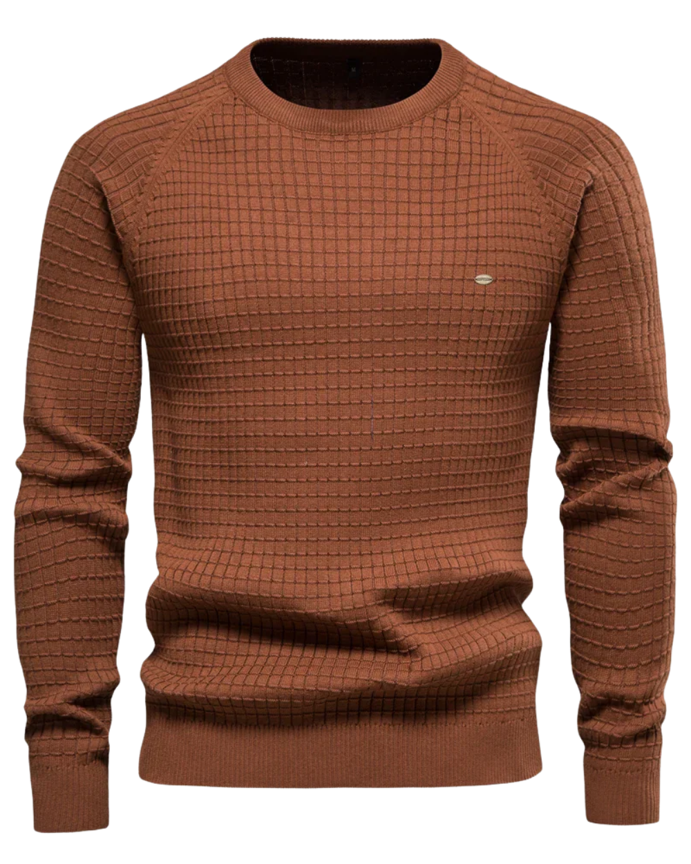 Jersey de hombre con estampado de rejilla