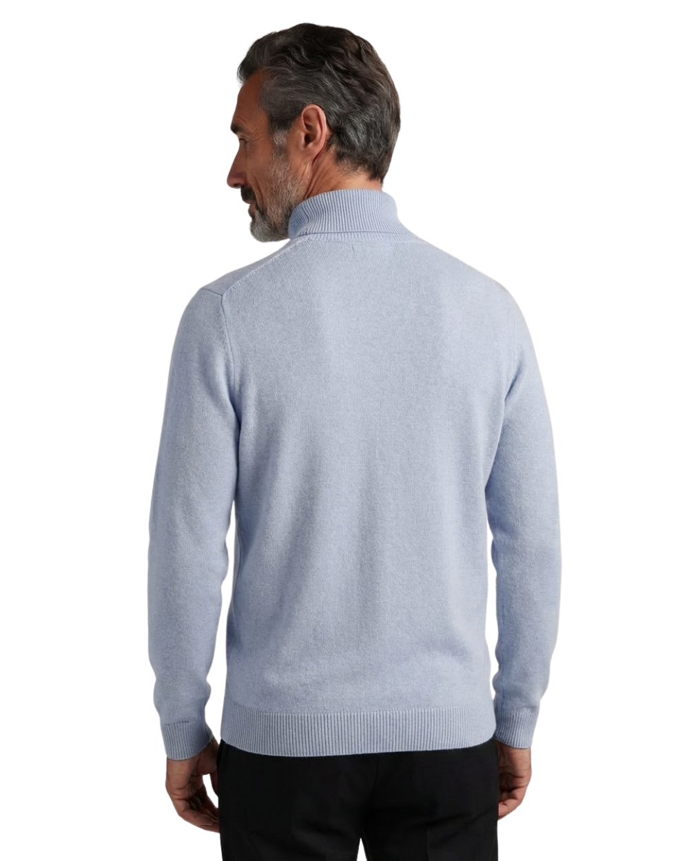 Jersey de cachemira con cuello medio alto