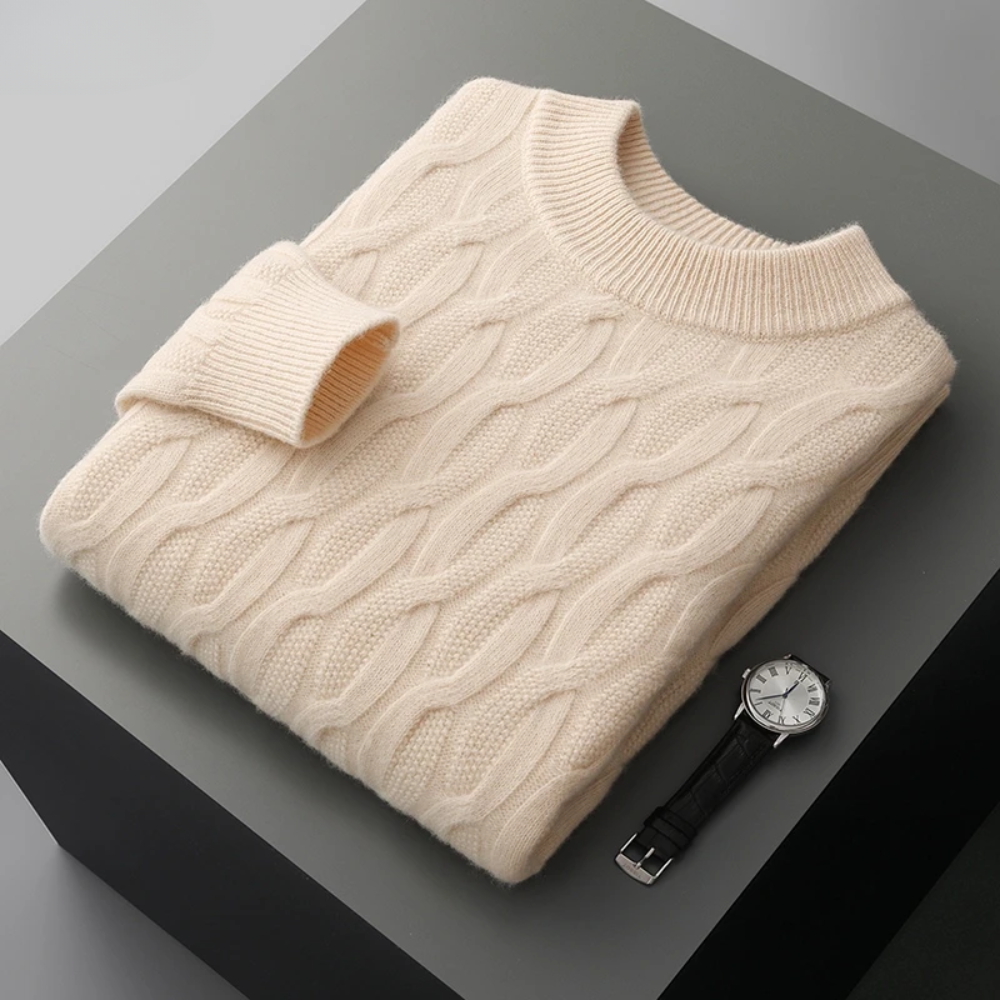 Elegante jersey de cachemira estampado