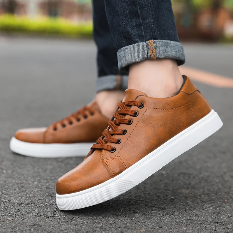 Elegantes zapatos de piel