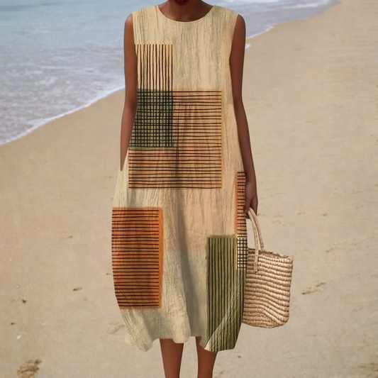 Vestido de verano cómodo sin mangas