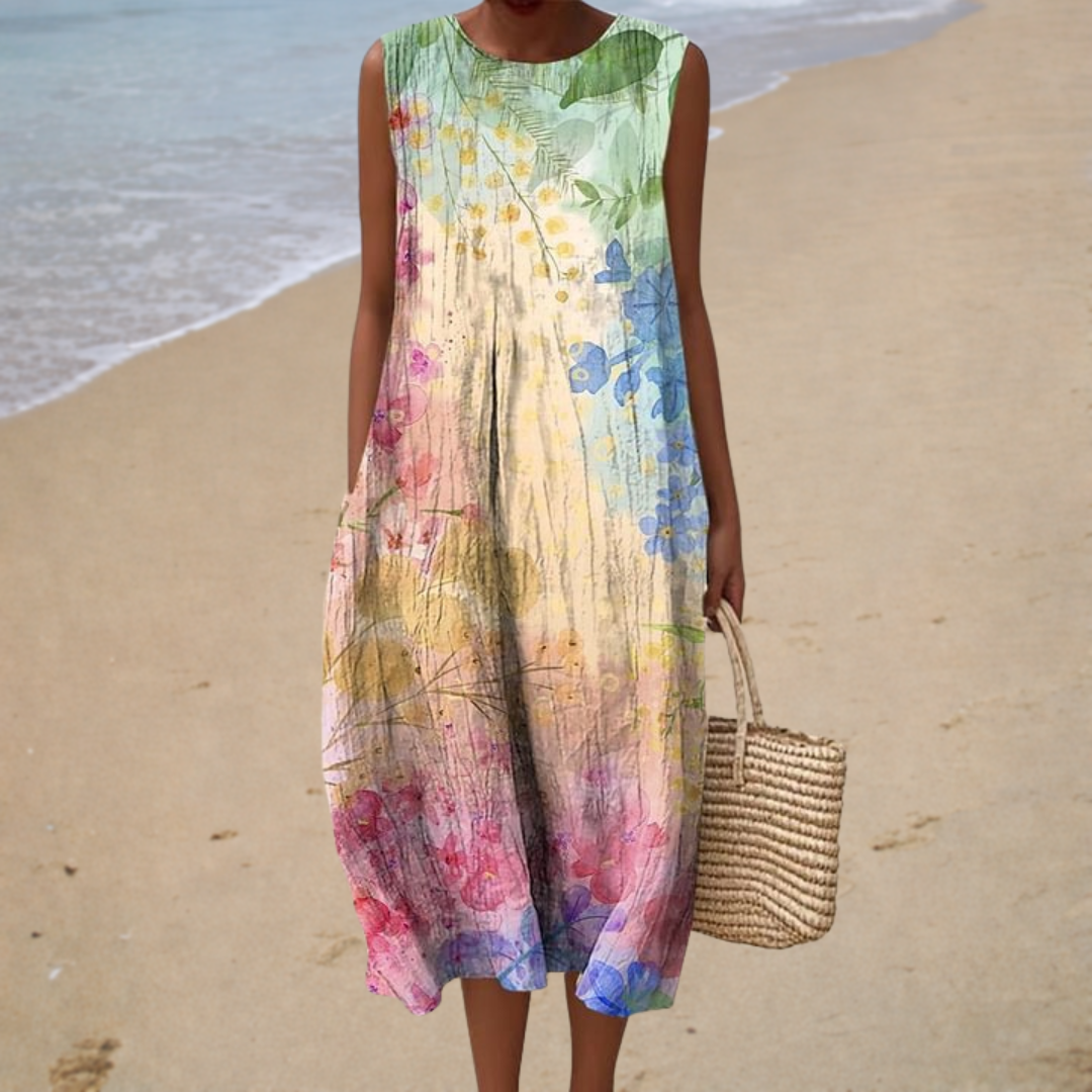 Vestido de verano cómodo sin mangas