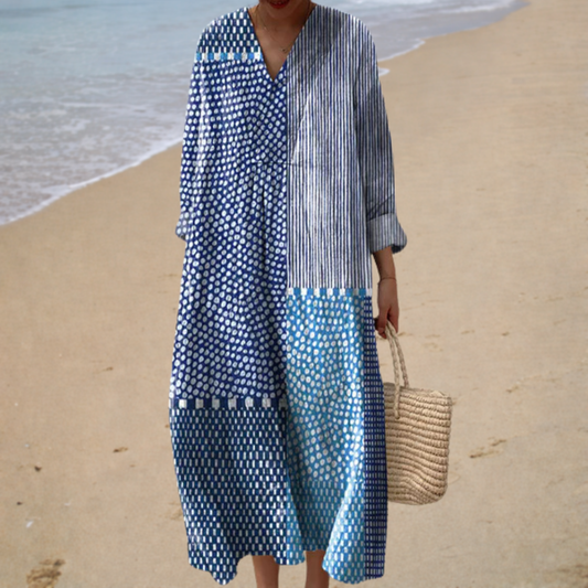 Vestido de verano estampado favorecedor