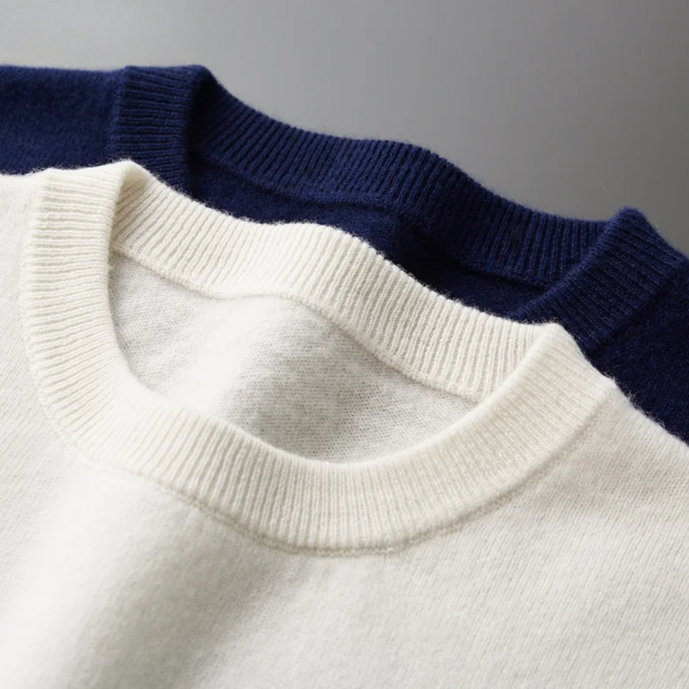 Elegante jersey de lana a rayas