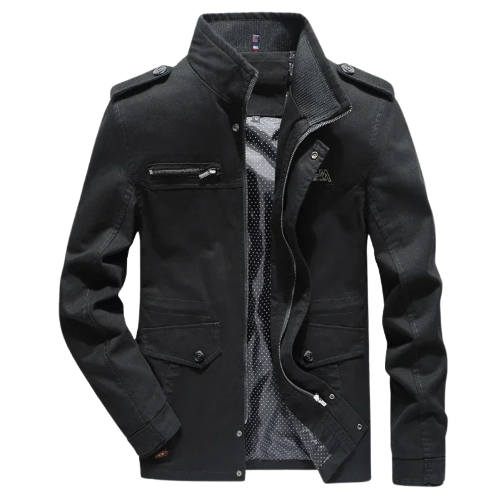 Elegante chaqueta cargo de algodón