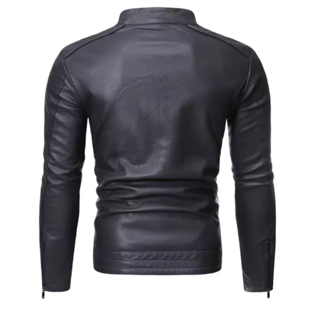 Elegante chaqueta de cuero