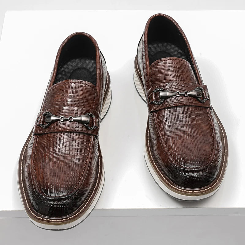 Mocasines de cuero elegantes sin cordones