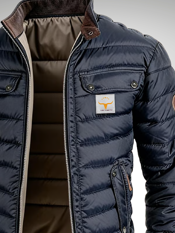 Elegante chaqueta acolchada urbana