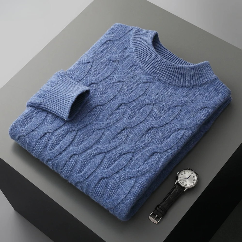 Elegante jersey de cachemira estampado