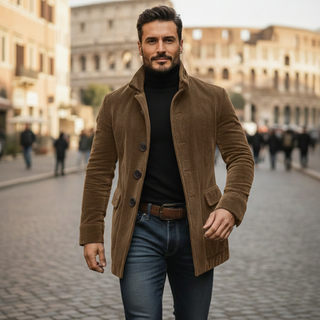 Elegante chaqueta de pana