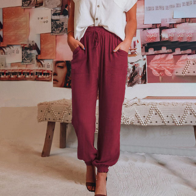 Kaeli – Pantalones Elegantes con Cintura Ajustable