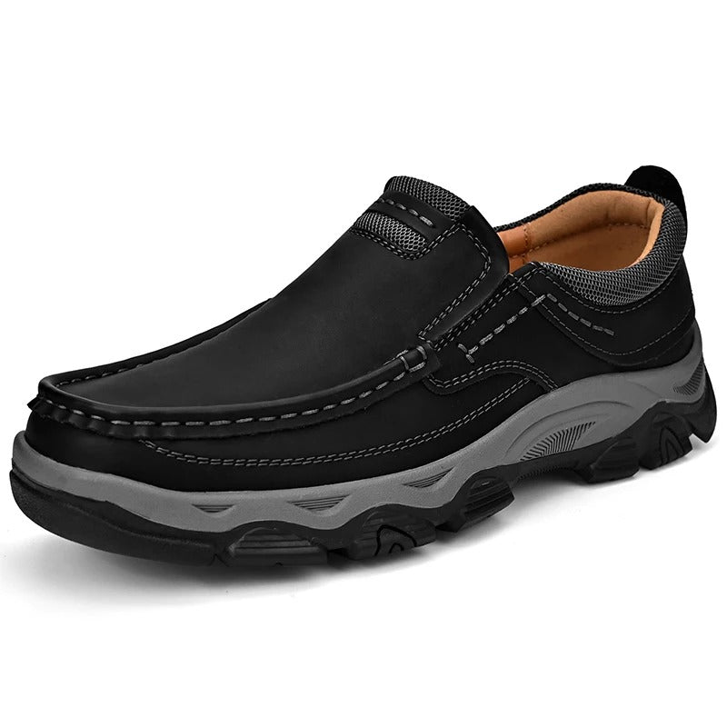 Elegantes zapatos de piel sin cordones