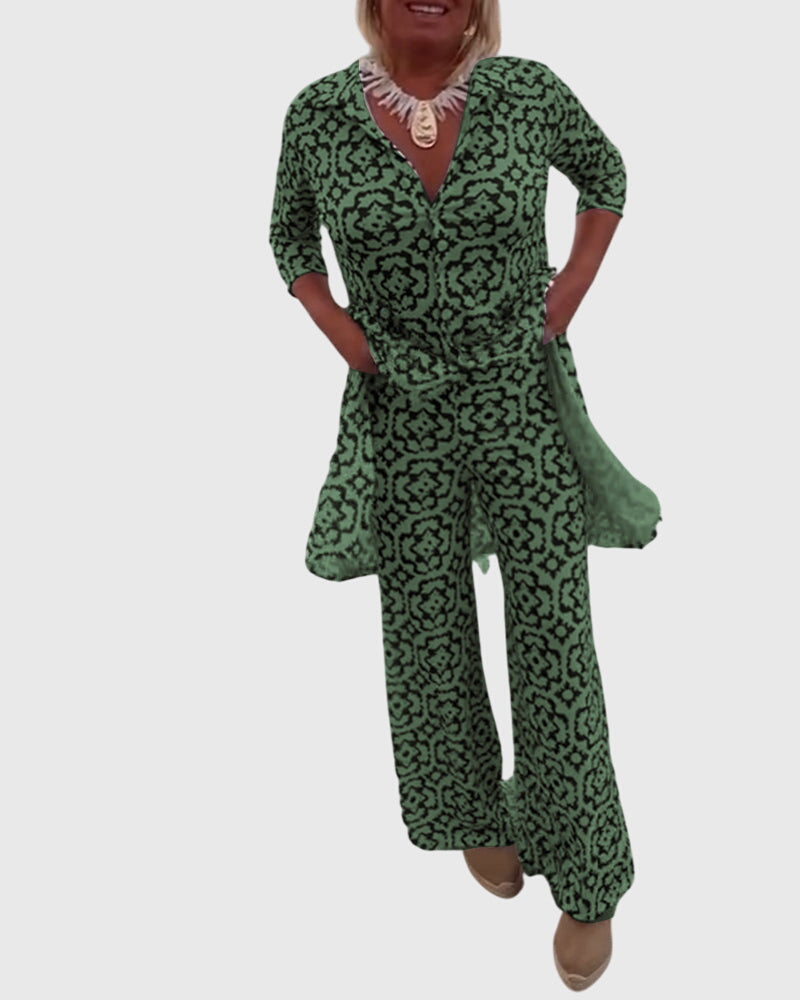 Gabriella™ | Conjunto Vintage Elegante de Dos Piezas