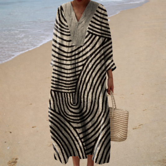 Vestido de verano estampado favorecedor