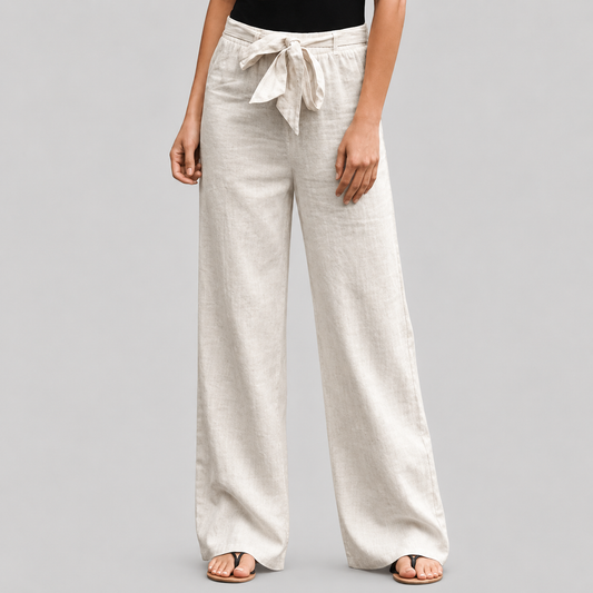 Joleen - Pantalones Relaxed para Mujer con Cuerda y Cintura Elástica