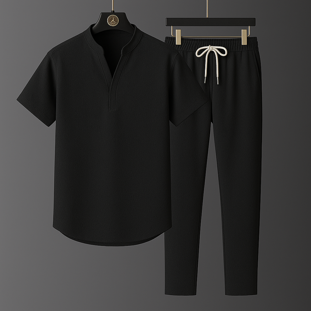 Elegante conjunto de salón de lino
