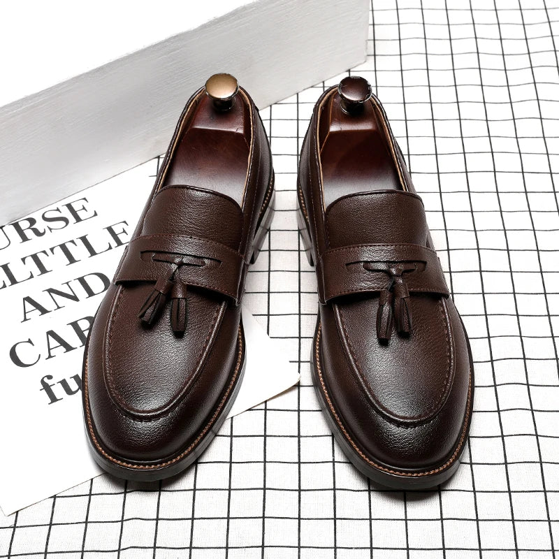 Mocasines Oxford de cuero elegantes