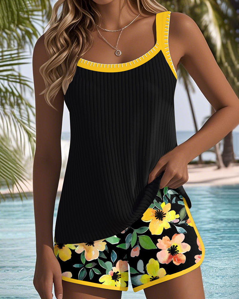 Élise | Tankini de Dos Piezas Elegante