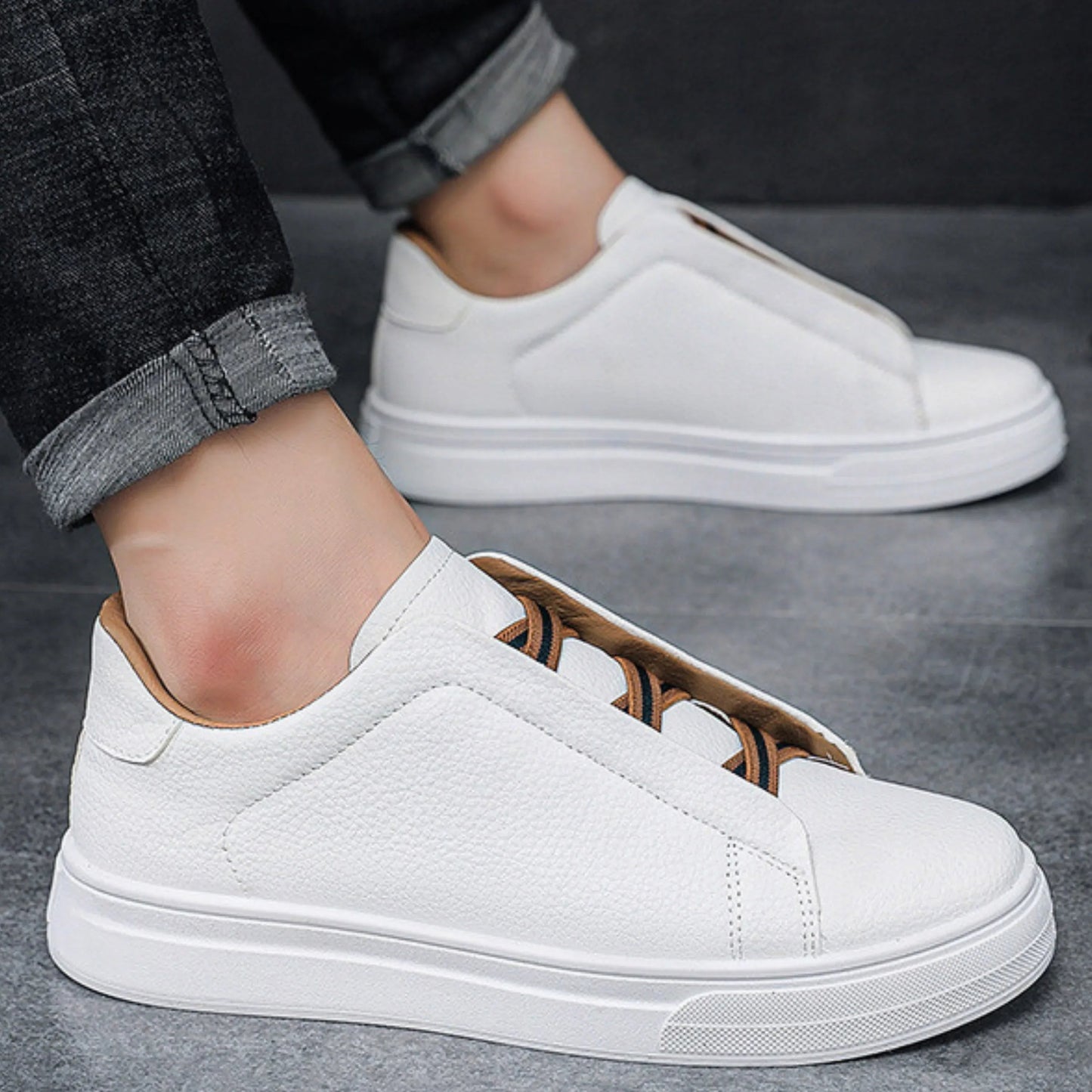 Elegantes zapatos de piel