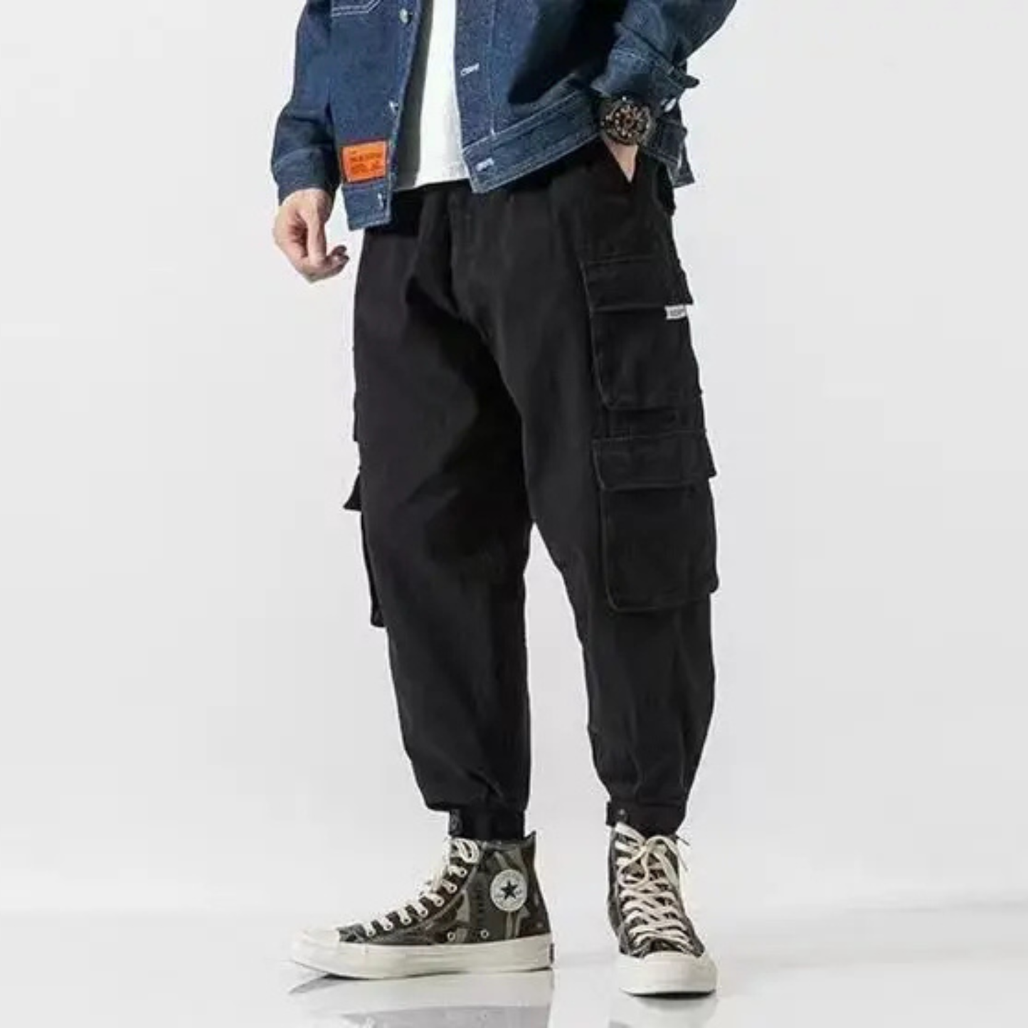 Elegantes pantalones cargo