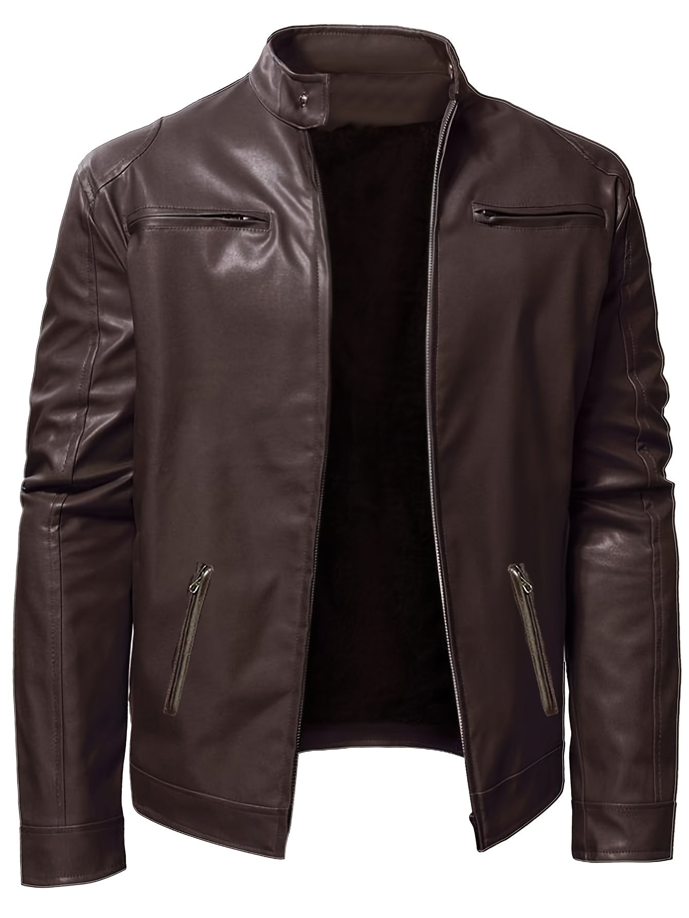 Chaqueta informal de cuero
