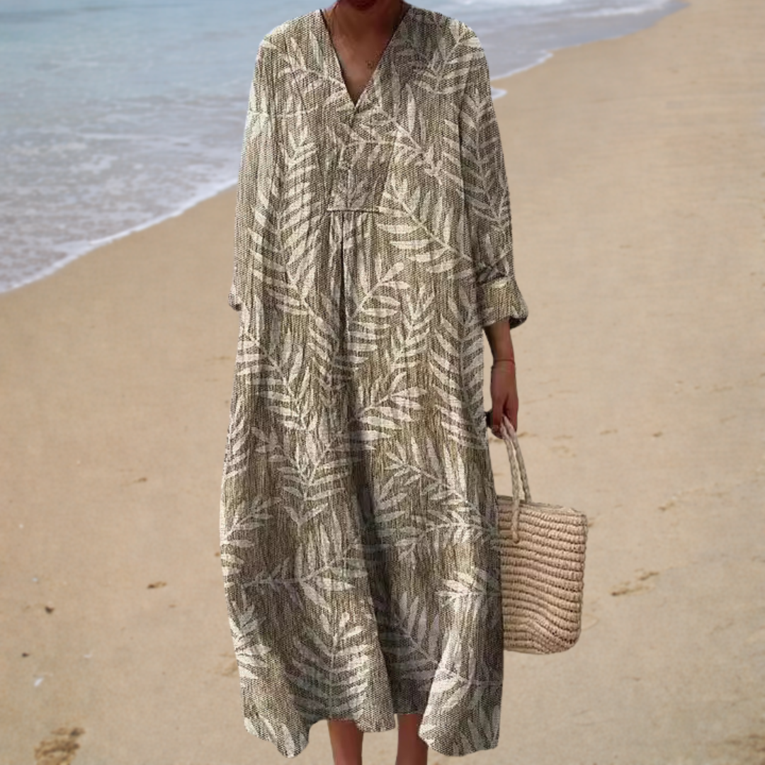 Vestido de verano estampado favorecedor