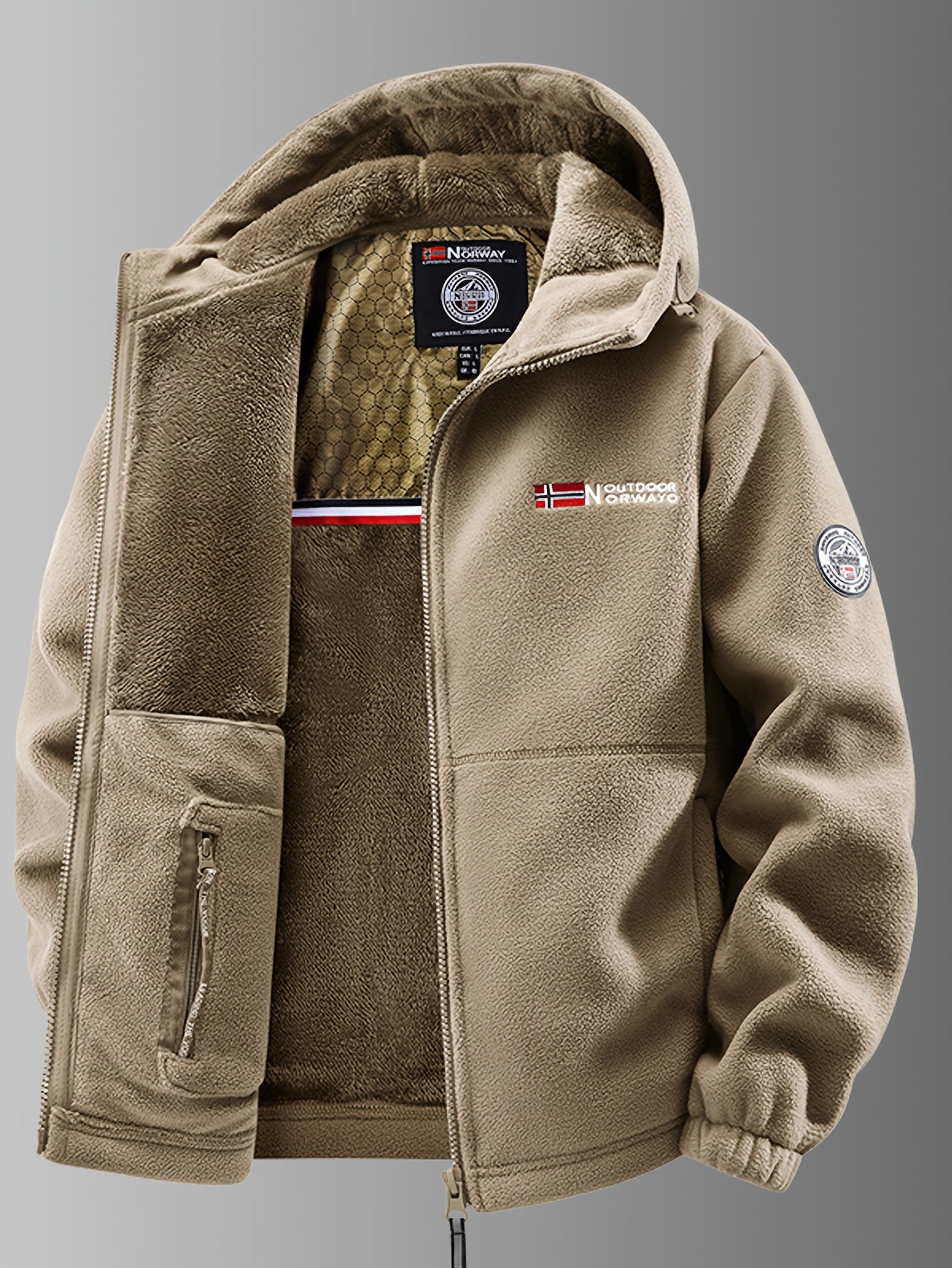 Elegante chaqueta térmica de forro polar