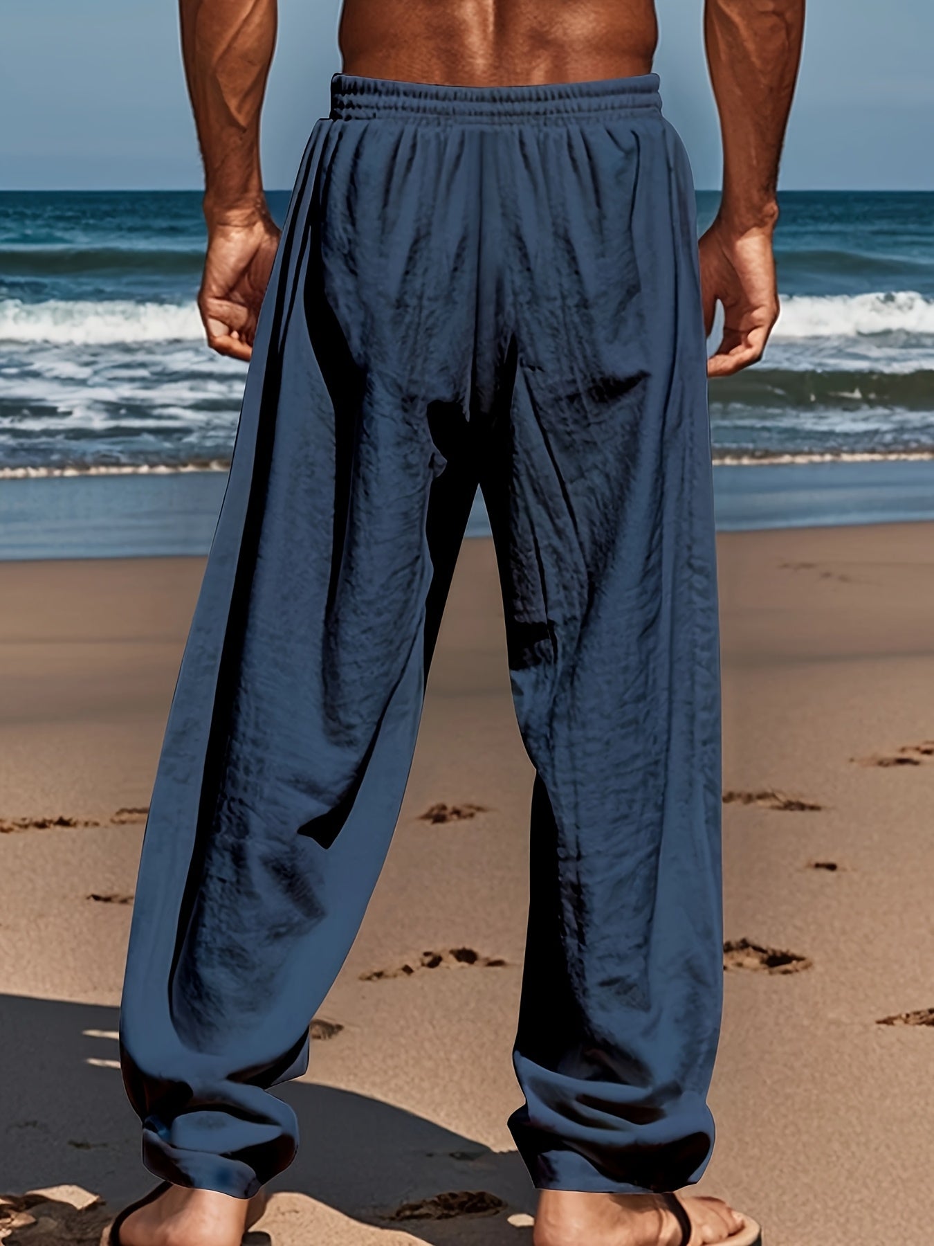 Pantalones casuales de lino