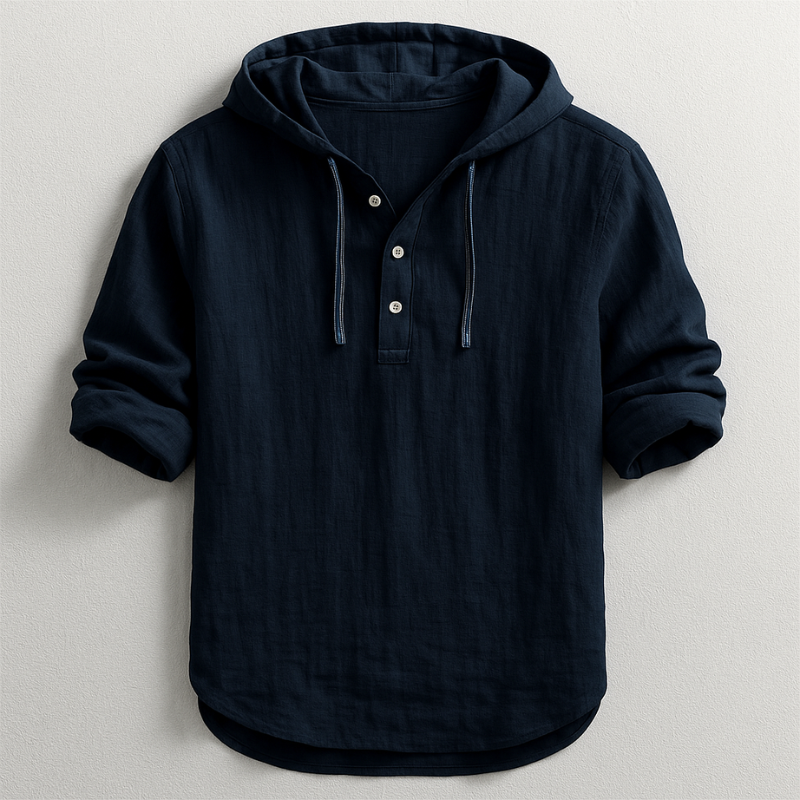 Elegante camisa con capucha