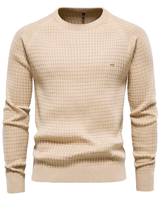 Jersey de hombre con estampado de rejilla