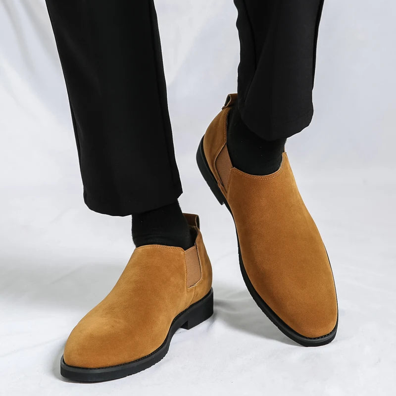 Elegantes zapatos británicos de ante