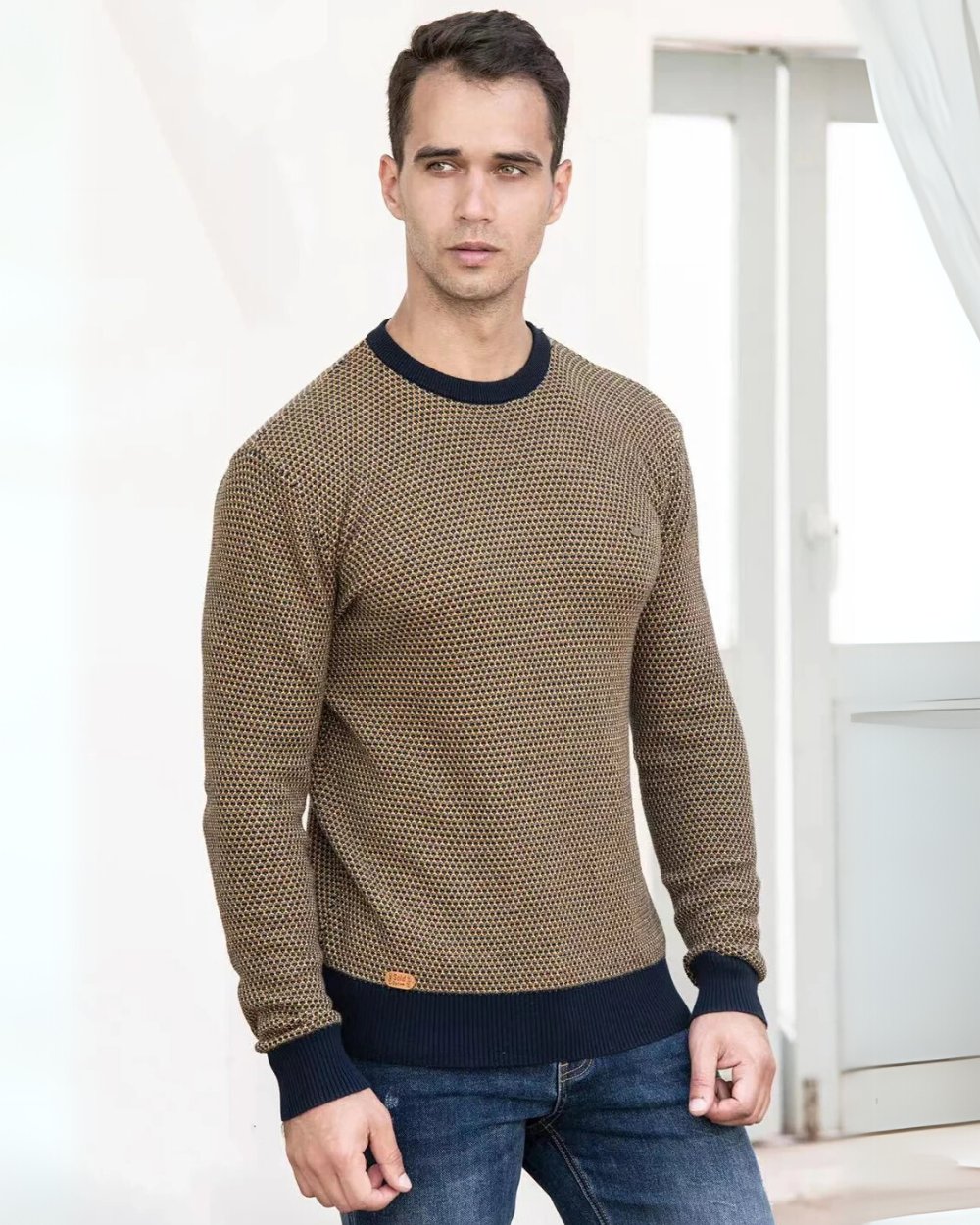 Jersey de cuadros para hombre