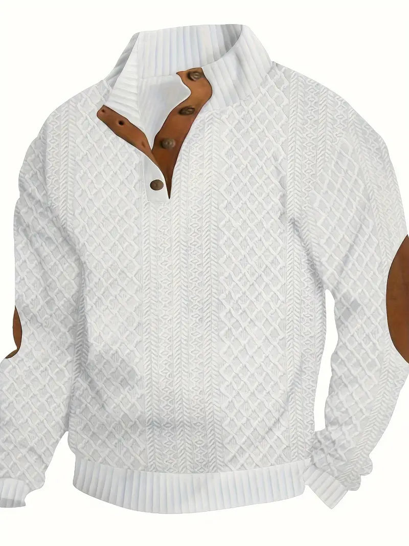 Elegante jersey de botones
