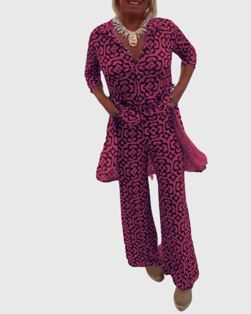 Gabriella™ | Conjunto Vintage Elegante de Dos Piezas