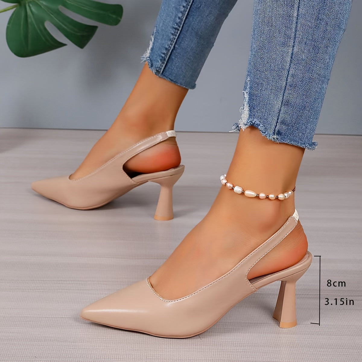 Tacón Slingback Elegante