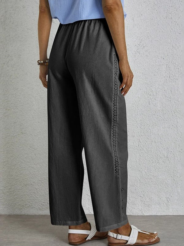 Shania - Pantalones Relaxed con Botones