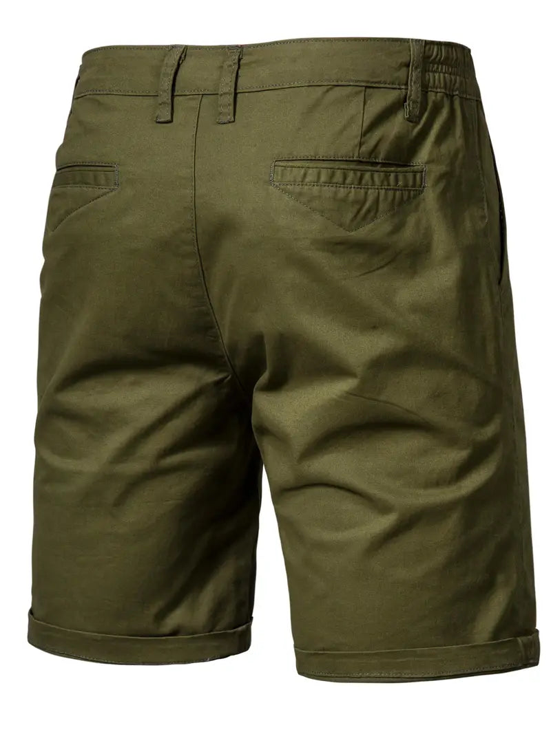 Elegantes pantalones cortos de algodón