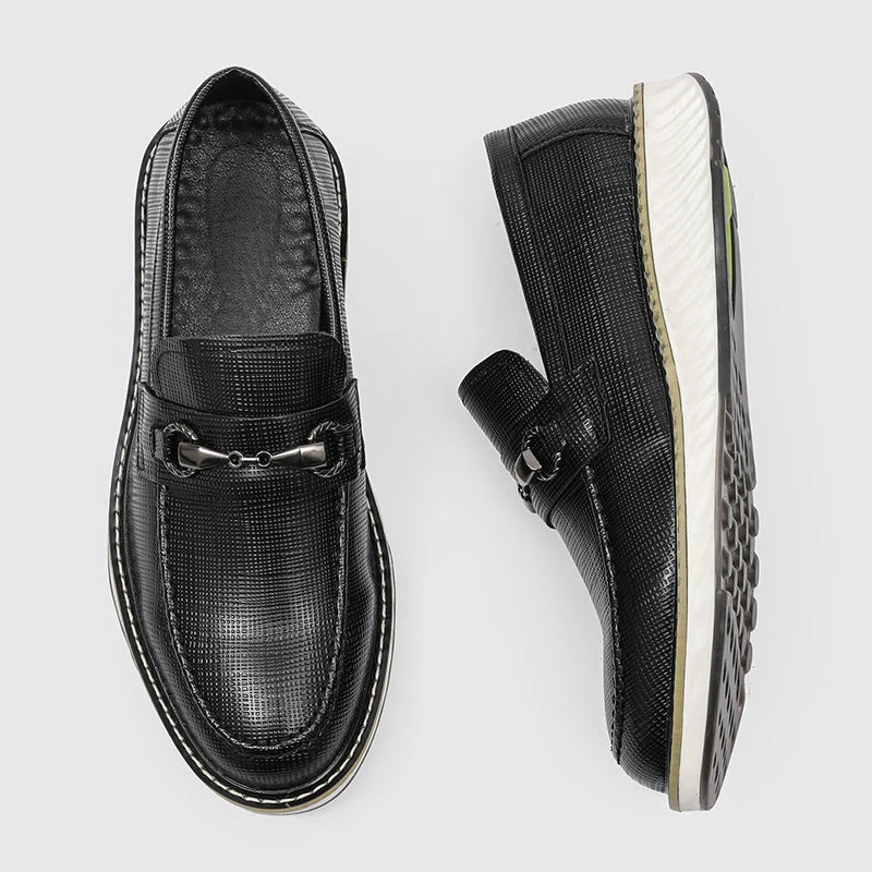 Mocasines de cuero elegantes sin cordones
