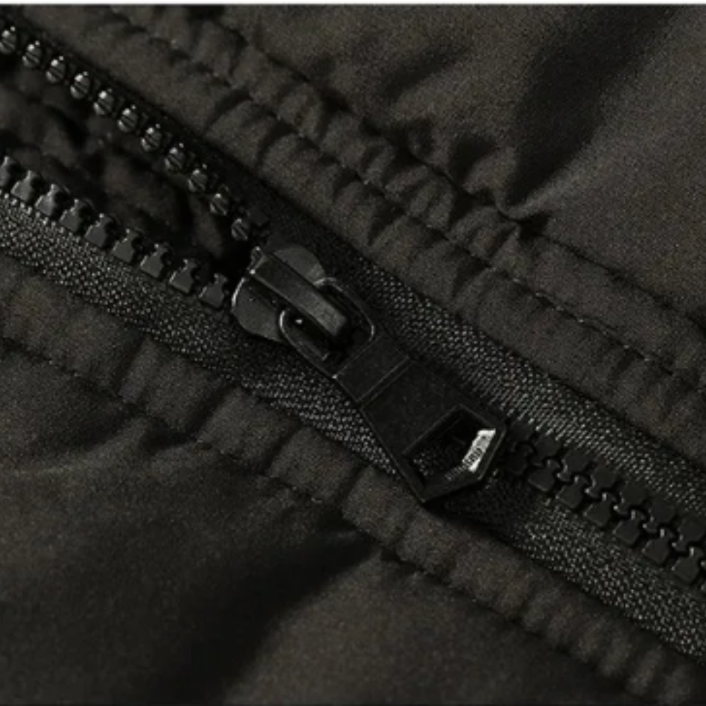 Elegante chaqueta de invierno de forro polar acolchado