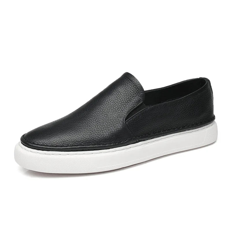 Elegantes zapatos de piel sin cordones