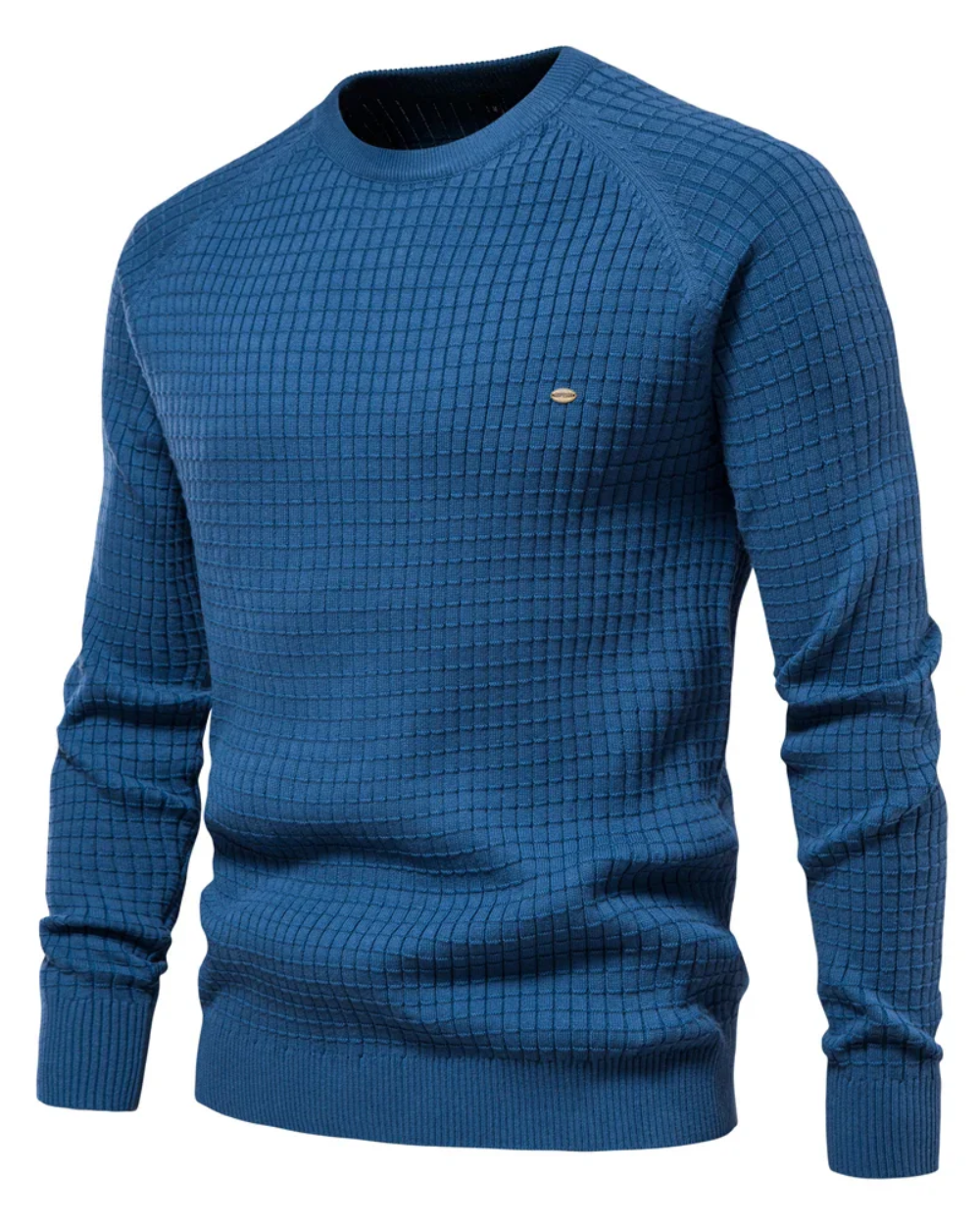 Jersey de hombre con estampado de rejilla
