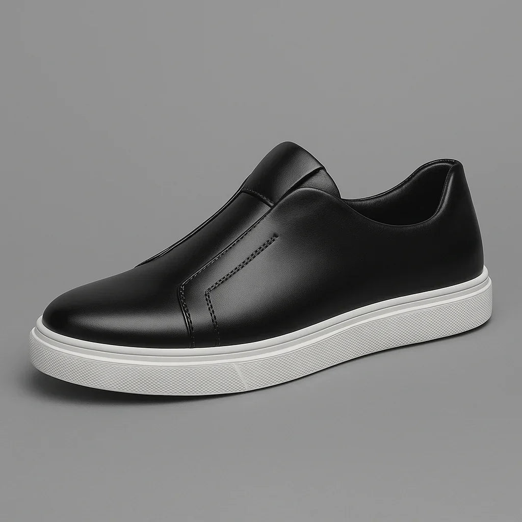 Elegantes zapatos de piel sin cordones