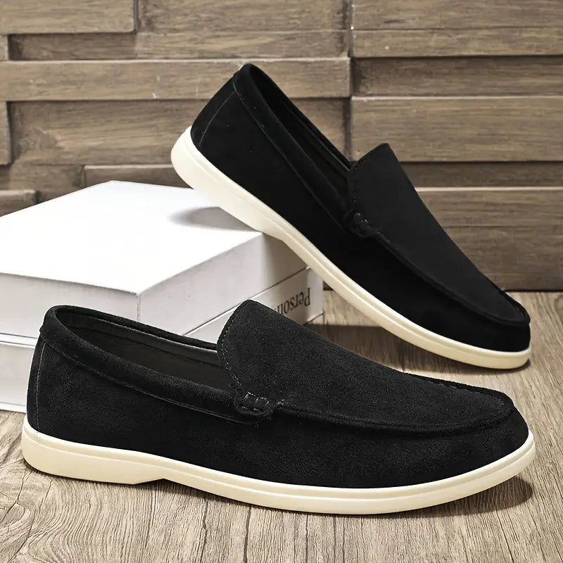 Elegantes mocasines de piel