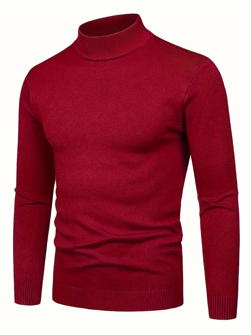 Elegante jersey de cuello alto