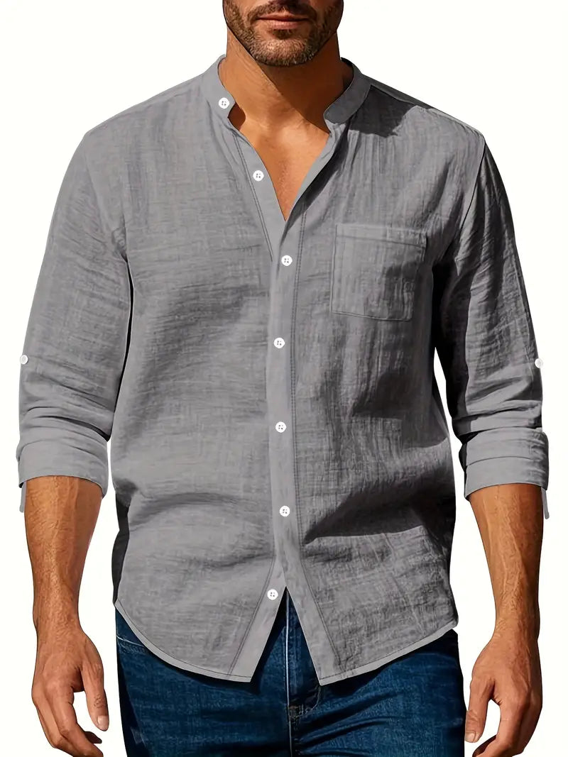Elegante camisa de lino